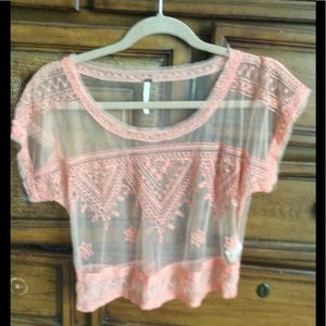 Boho Free People Lace Crop Top!